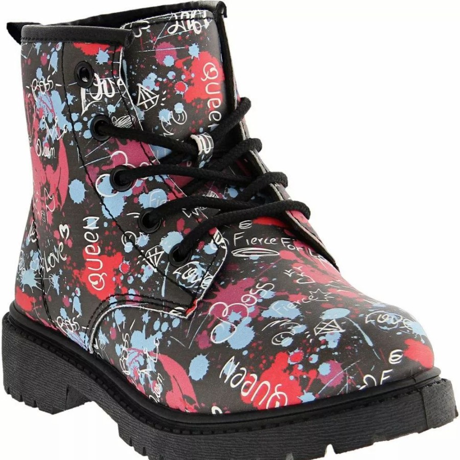 Girls Boots * | Josmo Shoes Josmo Kensie Girl 91620H Girls Lace Up Casual Boots