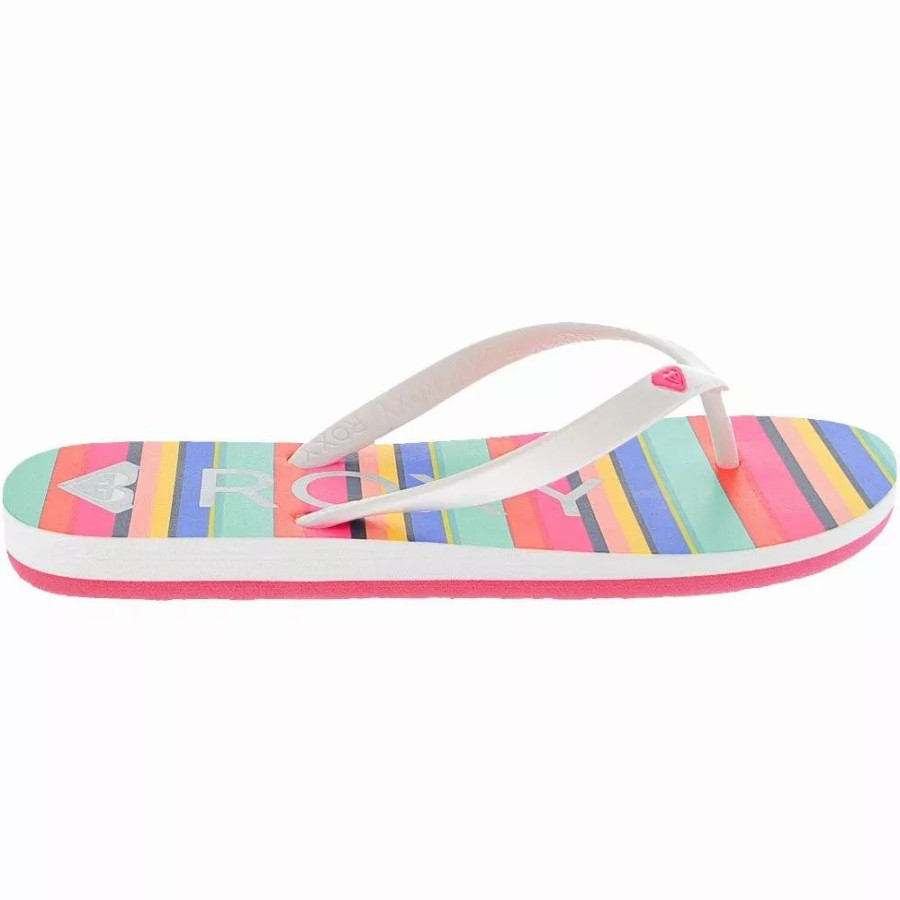 Girls Sandals * | Roxy Shoes Roxy Tahiti 7 Flip Flops Girls