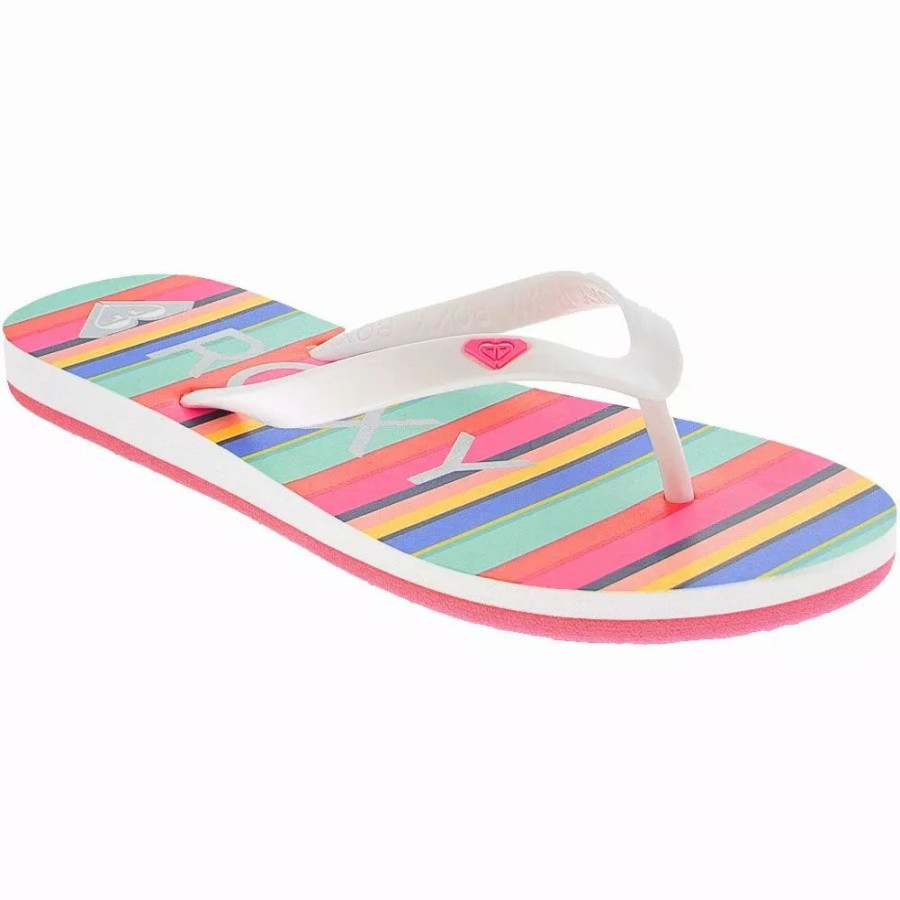 Girls Sandals * | Roxy Shoes Roxy Tahiti 7 Flip Flops Girls