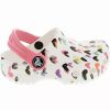 Girls Sandals * | Crocs Shoes Crocs Classic Heart Print Water Sandals Girls