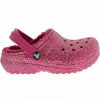 Girls Sandals * | Crocs Shoes Crocs Classic Lined Glitter K Girls Clog Sandals