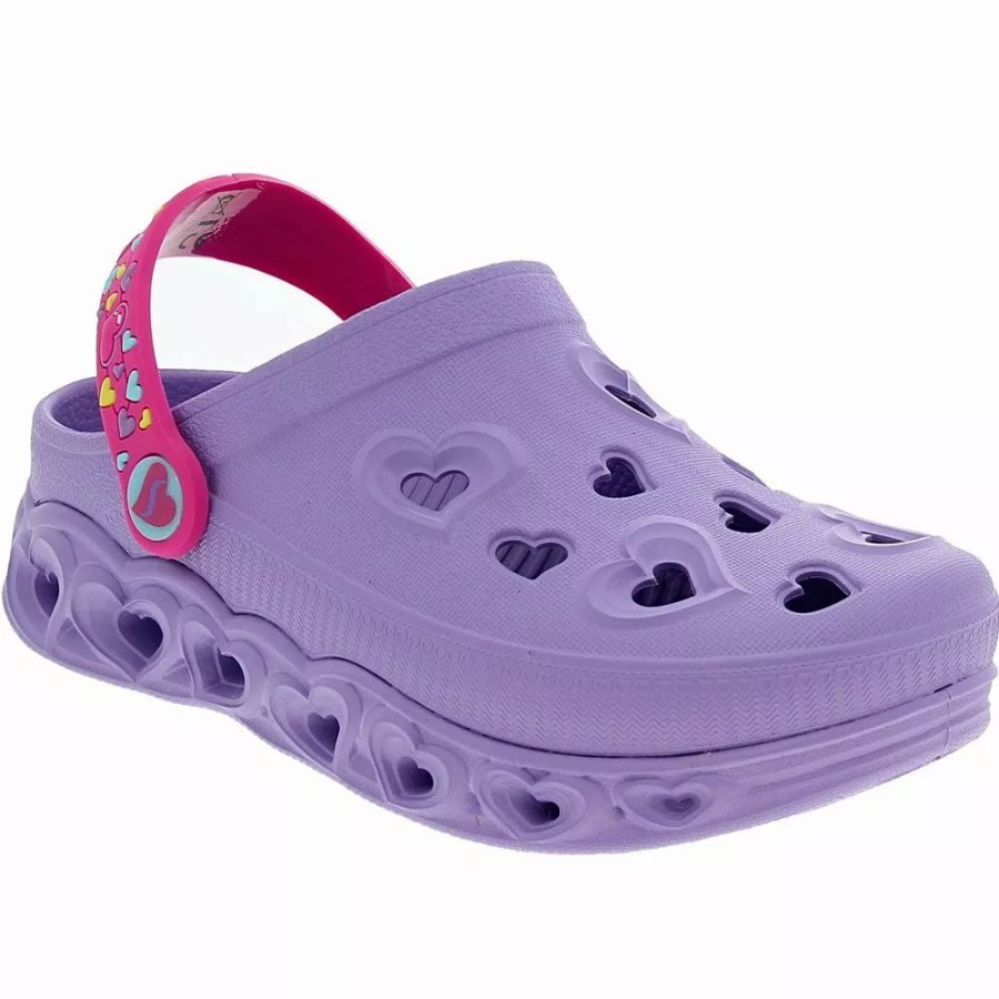 Girls Sandals * | Skechers Shoes Skechers Lighted Heart Unicorns Water Sandals Girls