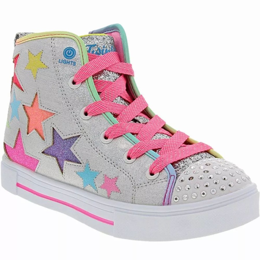 Girls Athletic Shoes * | Skechers Shoes Skechers Twinkle Sparks Star Glitz Girls Lifestyle