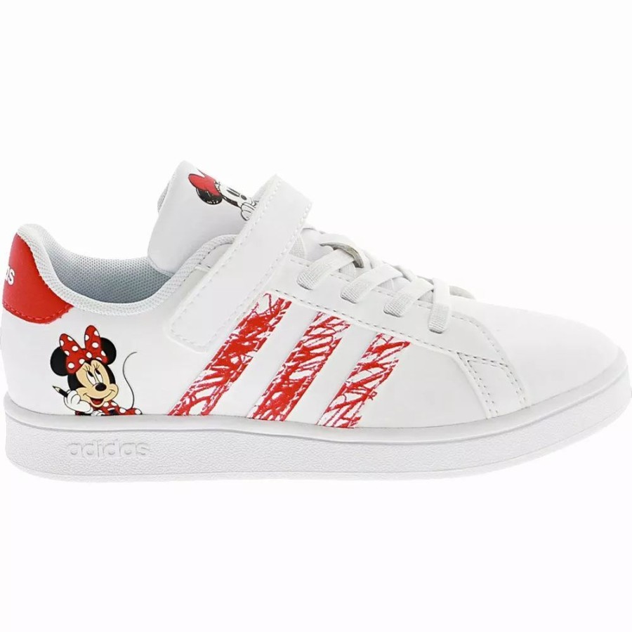 Girls Athletic Shoes * | Adidas Shoes Adidas Grand Court Minnie Mouse Girls Athletic Shoes