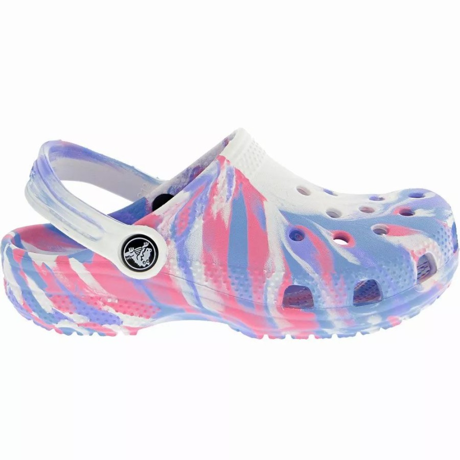 Girls Sandals * | Crocs Shoes Crocs Classic Marbled Clog 2 Kids Water Sandals