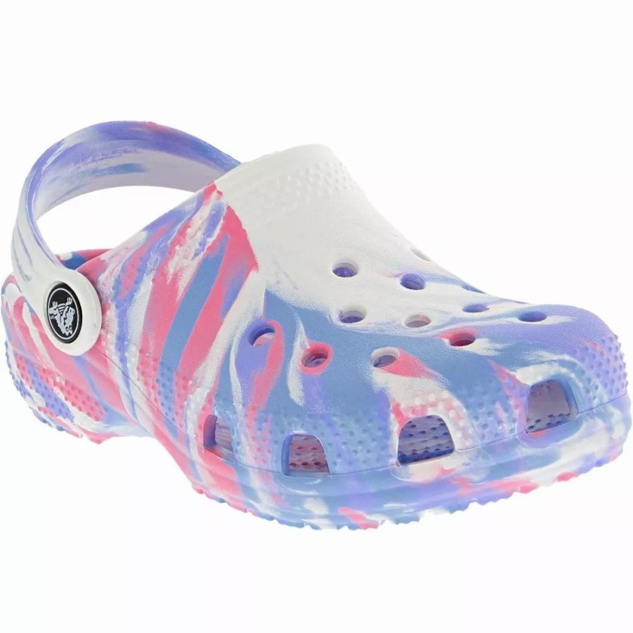 Girls Sandals * | Crocs Shoes Crocs Classic Marbled Clog 2 Kids Water Sandals