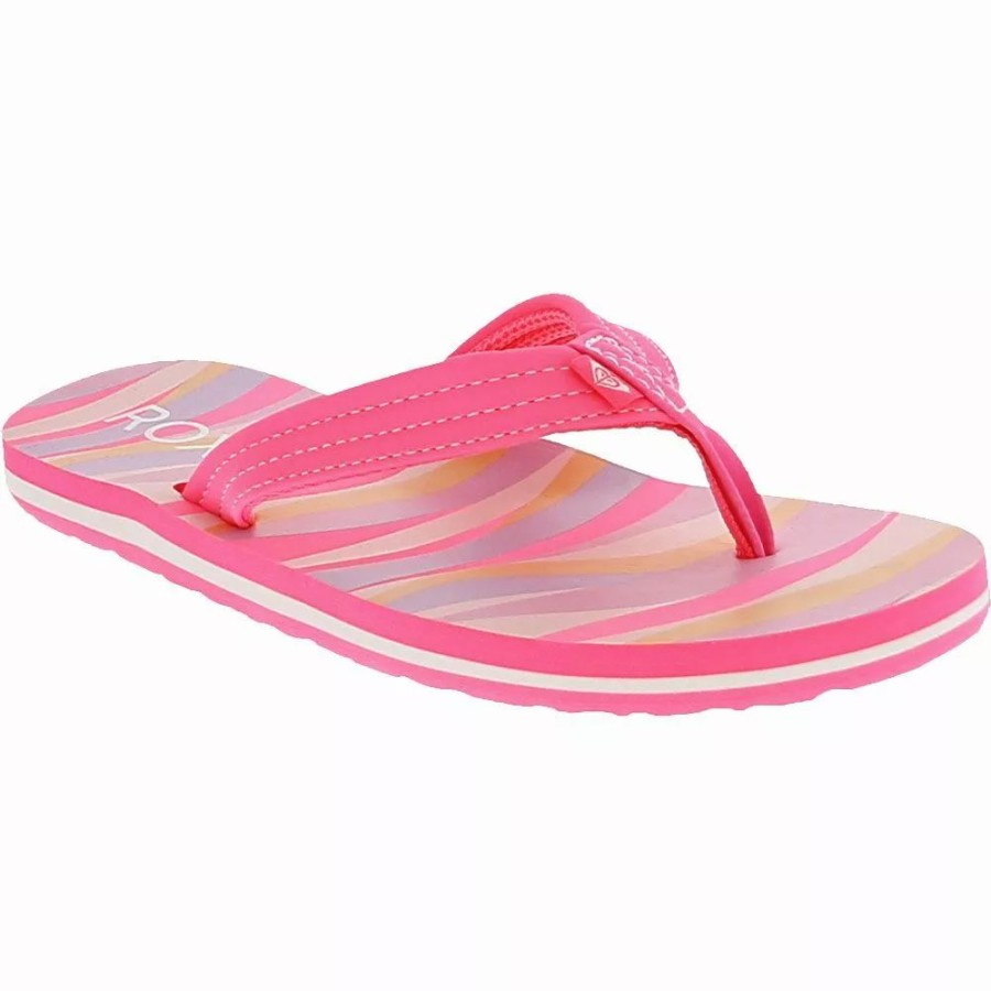 Girls Sandals * | Roxy Shoes Roxy Vista Loreto Girls Flip Flop Sandals