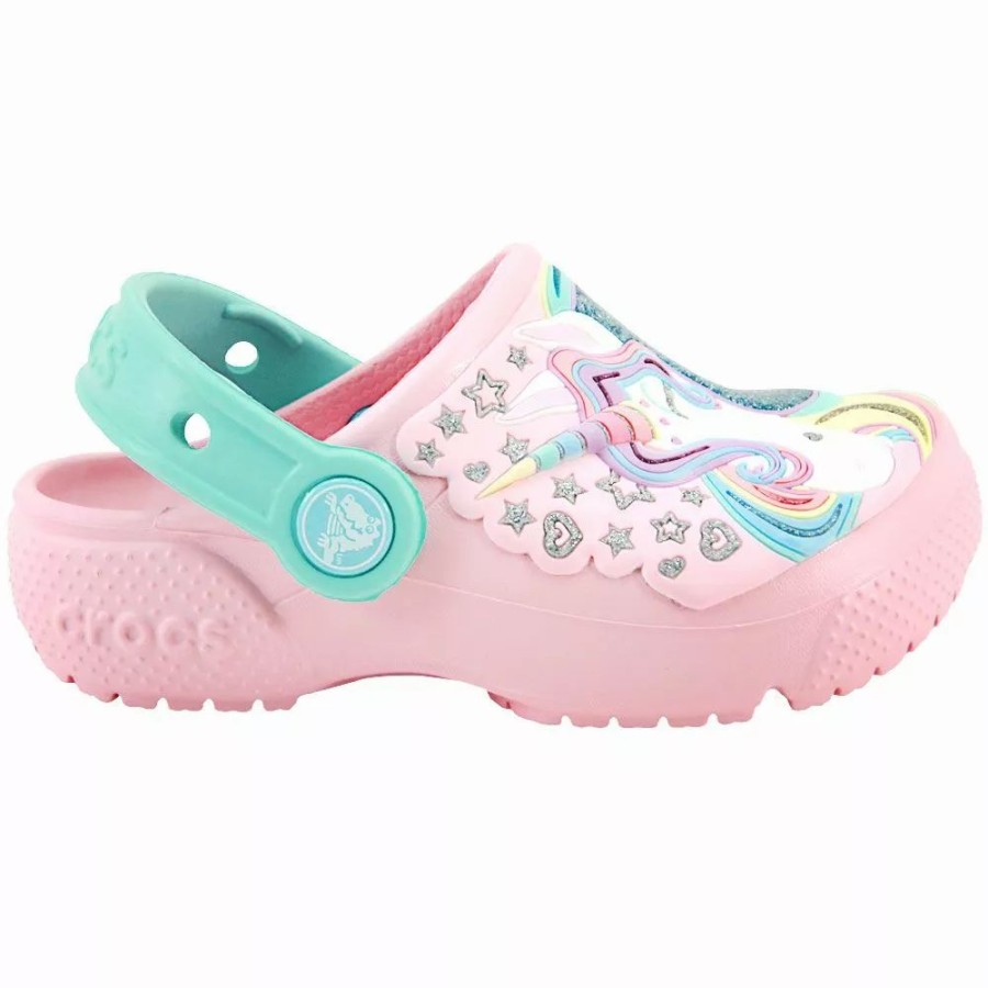 Girls Sandals * | Crocs Shoes Crocs Unicorn Funlab Clog Water Sandals Girls