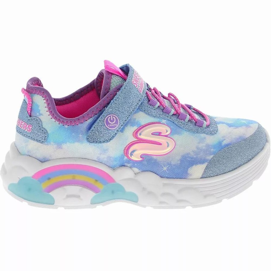 Girls Athletic Shoes * | Skechers Shoes Skechers Rainbow Racer Running Girls