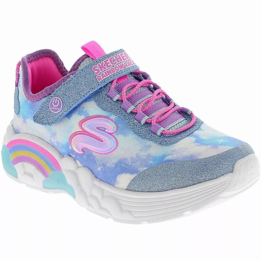 Girls Athletic Shoes * | Skechers Shoes Skechers Rainbow Racer Running Girls