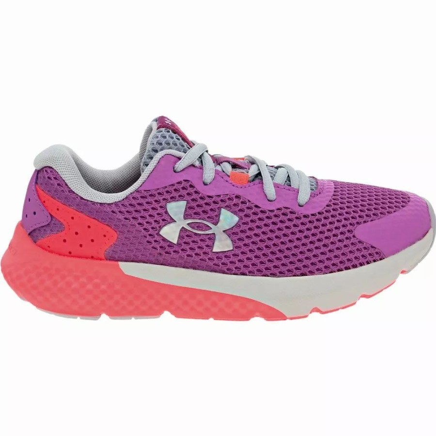 Girls Athletic Shoes * | Under Armour Shoes Under Armour Charged Rogue 3 Irid Girls Running Shoes