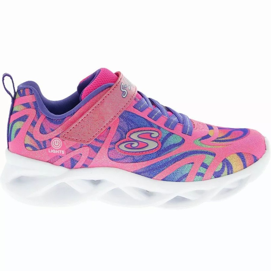 Girls Athletic Shoes * | Skechers Shoes Skechers Twisty Brights Dazzle Running Girls