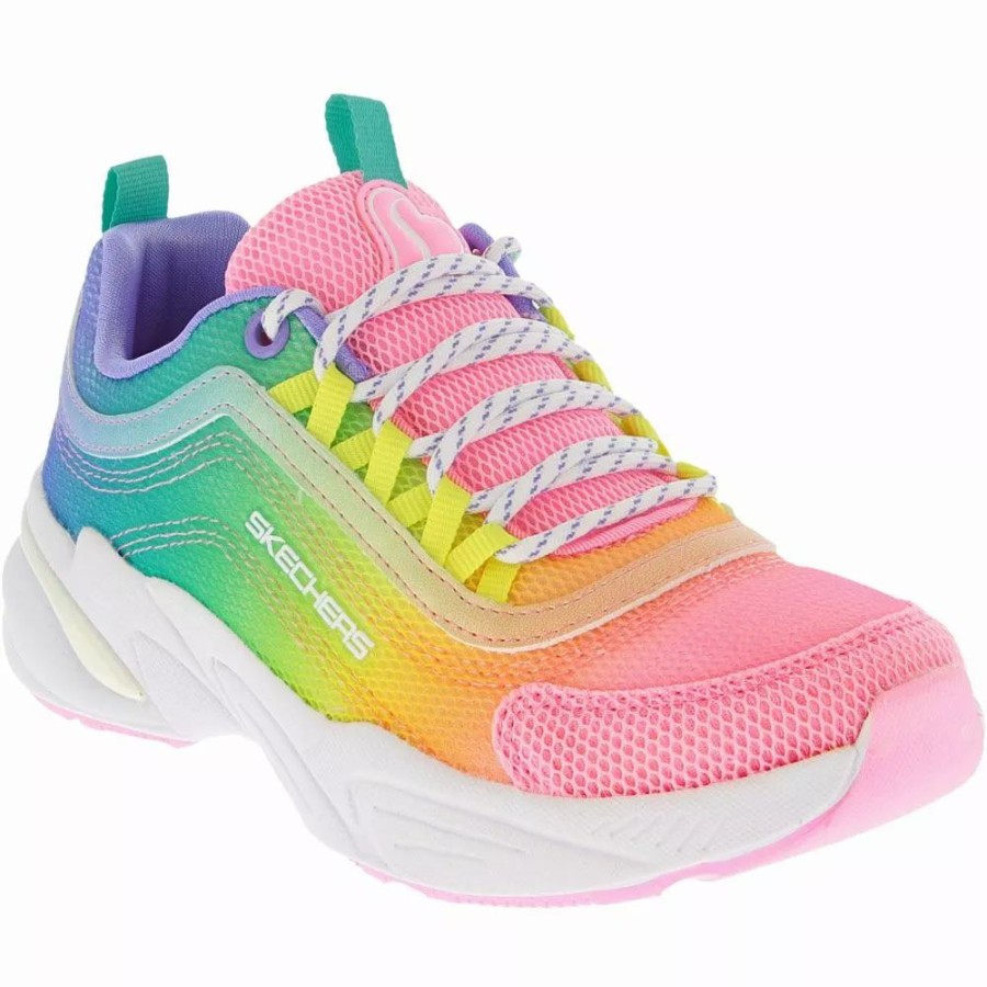 Girls Athletic Shoes * | Skechers Shoes Skechers Social Status Colortas Running Girls