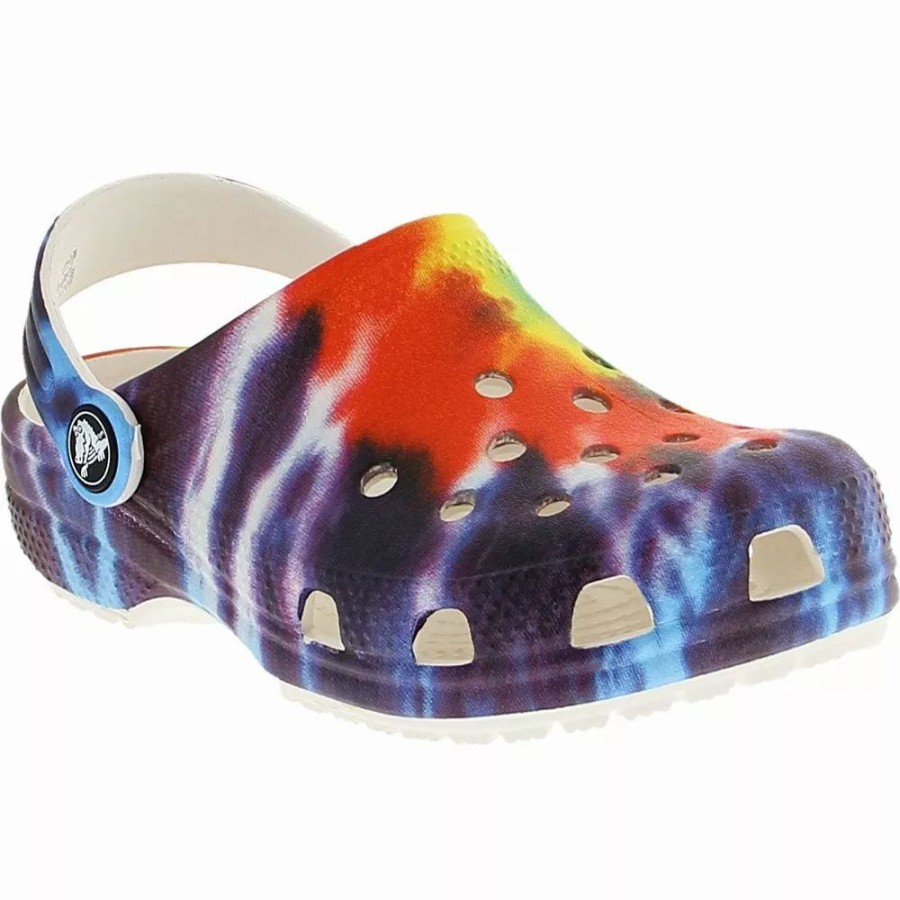 Girls Sandals * | Crocs Shoes Crocs Classic Tie Dye Youth Water Sandals