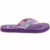 Girls Sandals * | Sanuk Shoes Sanuk Yoga Glitter Flip Flops Girls