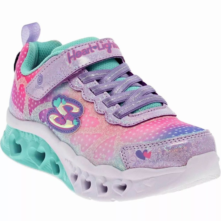 Girls Athletic Shoes * | Skechers Shoes Skechers Flutter Heart Lights Simply Love Running Girls