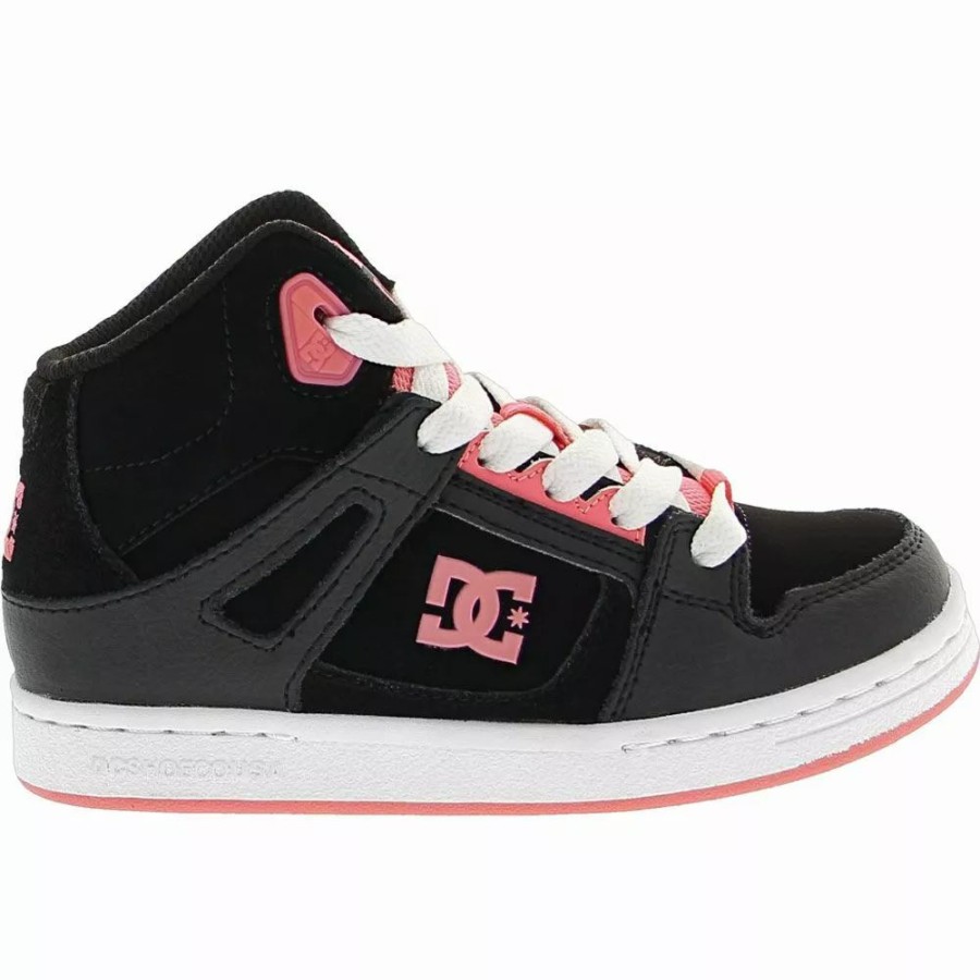 Girls Athletic Shoes * | Dc Shoes Pure High Top Skate Girls