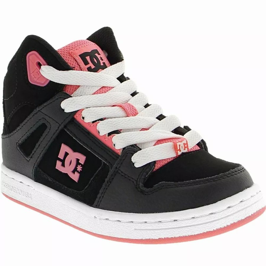 Girls Athletic Shoes * | Dc Shoes Pure High Top Skate Girls