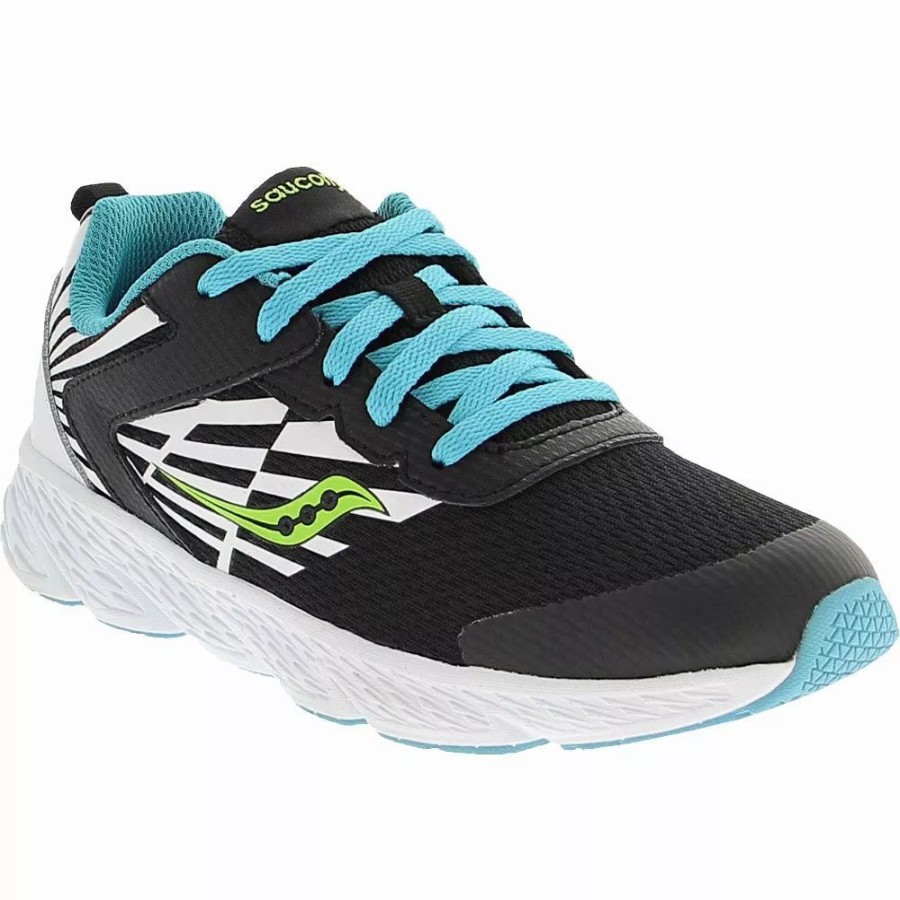 Girls Athletic Shoes * | Saucony Shoes Saucony Wind 2.0 Kids Running Shoes