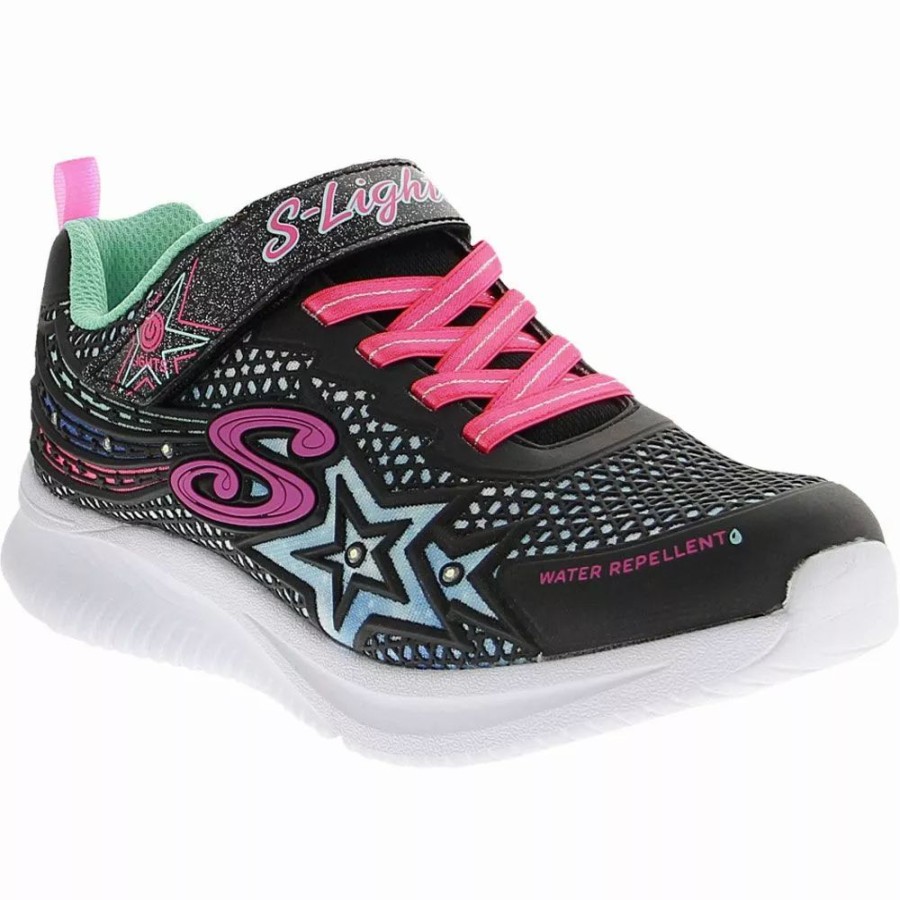 Girls Athletic Shoes * | Skechers Shoes Skechers S Lights Jumpsters Wishful Star Girls Running Shoes