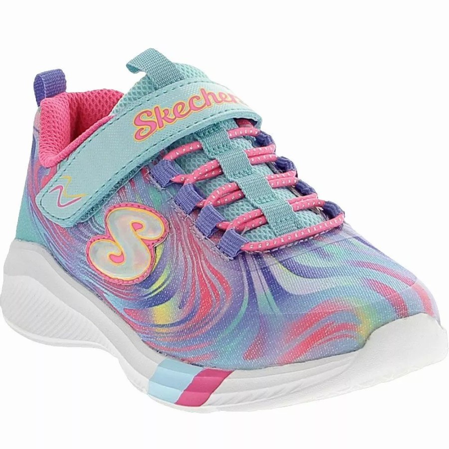 Girls Athletic Shoes * | Skechers Shoes Skechers Dreamy Lites Swirly Sweets Girls Running Shoes