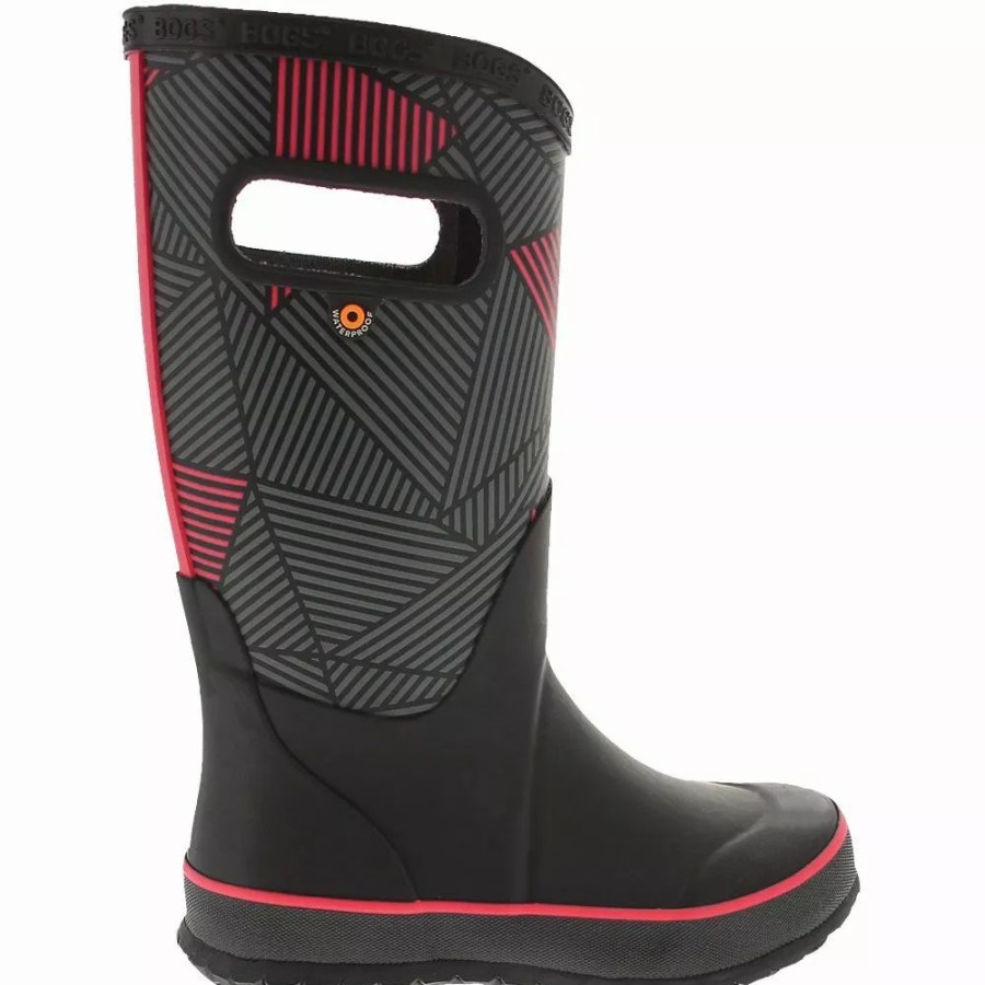 Girls Winter Boots * | Bogs Boots Bogs Rainboot Big Geo Kids Rain Boots